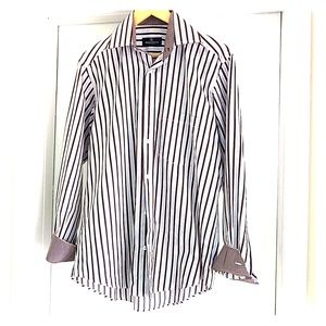 Bugatchi Uomo casual button down shirt flip cuff